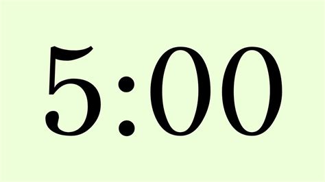 5 minute timer countdown - YouTube