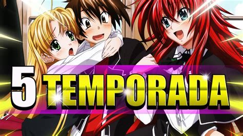 High School Dxd Temporada 5 Cuando Se Estrena La Quinta Temporada