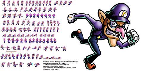 Sprite Sheet Waluigi Master Of Disguise By Igotanewaccountomg On