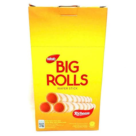 Jual NABATI BIG ROLLS 16 Gram Wafer Stick Roll Isi Krim Shopee Indonesia