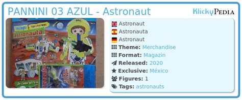 Playmobil Set Pannini 03 Azul Astronaut Klickypedia