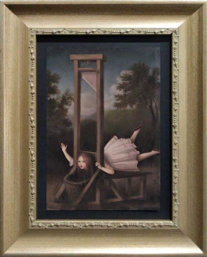 An Oil Painting Of A Girl Laying On A Chair With Her Legs Spread Out In