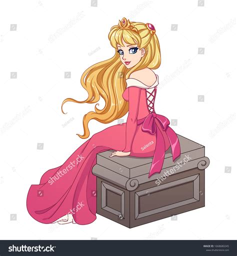 Pretty Blonde Girl Cartoon