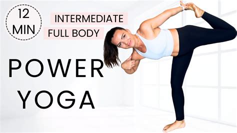 12 Minute POWER YOGA For Strength Flexibility Balance Full Body