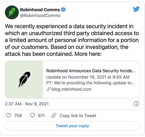 Robinhood Trading App Suffers Data Breach Exposing Million Users