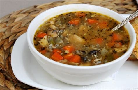 Chicken Vegetable Soup With Wild Rice Savor The Best