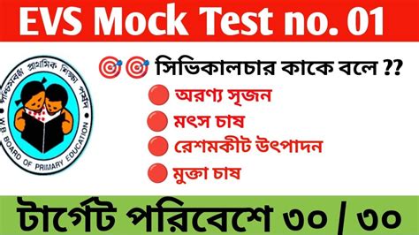 Evsprimary Tet Preparation Mock Test Evs Preparation