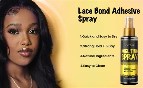 Amazon Brzeaf Lace Melting Spray And Holding Spray Ml