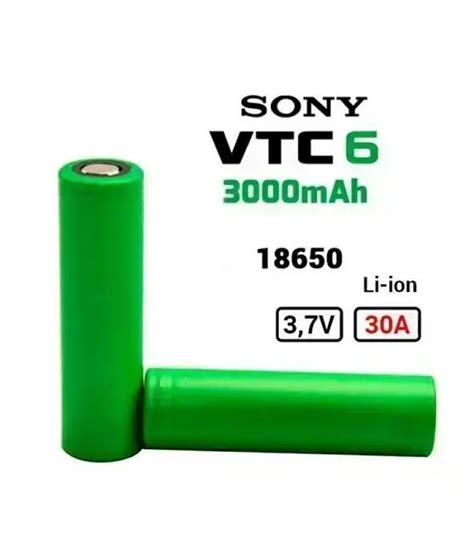 Sony Vtc6 18650 3000mah 37v Li Ion Battery Coil Kandy