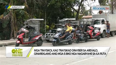 One Western Visayas Mga Traysikol Kag Traysikad Drayber Sa Arevalo