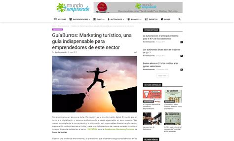 GuíaBurros Marketing Turístico en el portal para emprendedores pymes