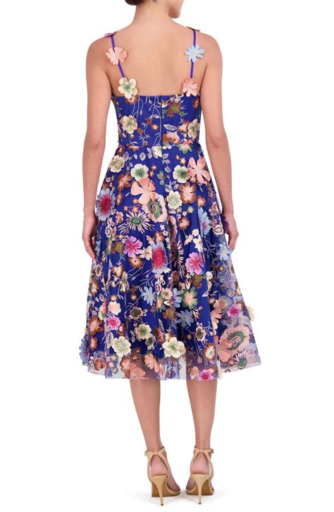 Eliza J Floral Embroidered Appliqué Cocktail Dress Nordstrom