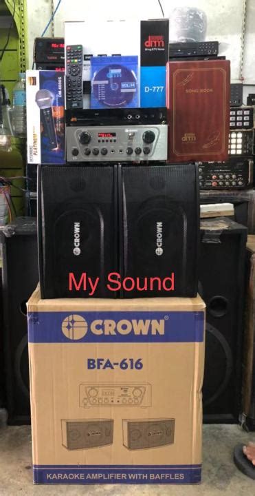 Original Crown BFA 616 Speaker And Amplifier With USB BT FM And Megapro