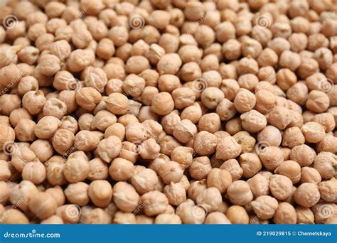 Heap Of Chickpea As Background Closeup View Veggie Seeds Stock Image