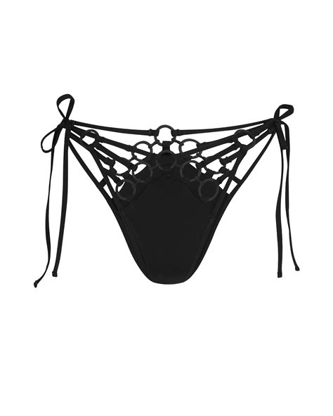 Ziki Bikini Bottom In Black By Agent Provocateur