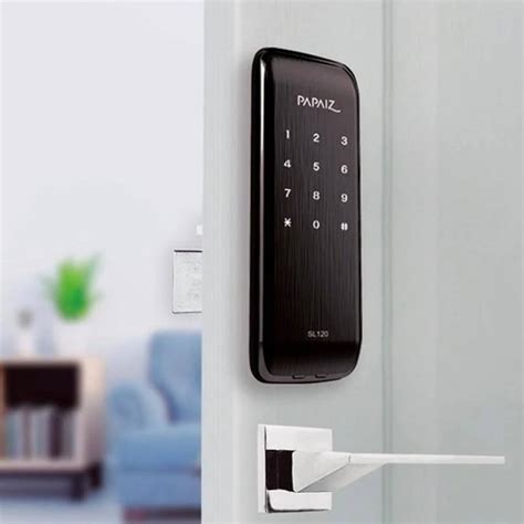 Fechadura Eletr Nica Smart Lock De Sobrepor Sl Preto Fosco