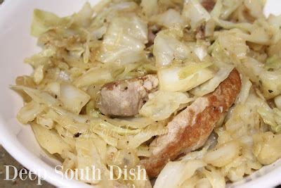 Smothered Cabbage with Pork Chops Recipe