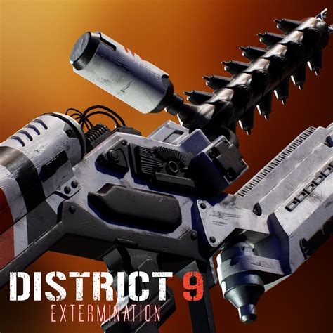 Artstation District 9 Extermination Concept Arc Gun