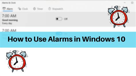 How To Use Alarms In Windows 1110