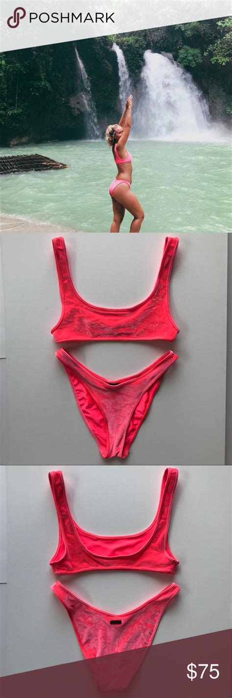 Neon Pink Triangl Bikini Neon Pink Bikinis Triangle Bikini