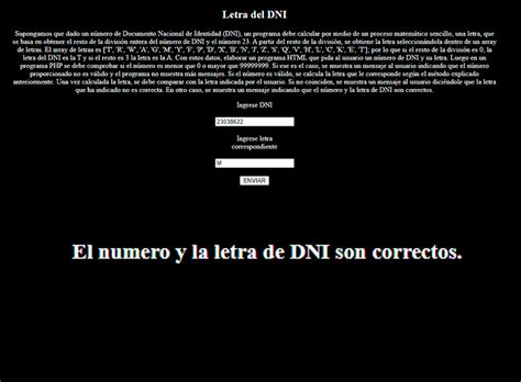 Github Javier Dotcom Ejercicios Php Letra Del Dni