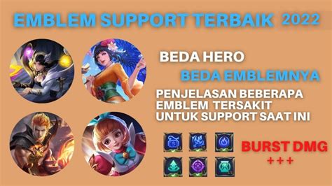 CARA SETTING EMBLEM MAGE SUPPORT 2022 SUSUNAN EMBLEM AMGE SUPPORT