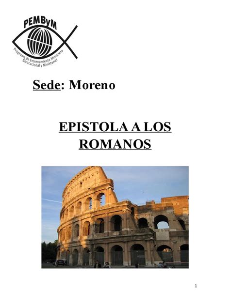 Pdf Epistola A Los Romanos Car Tula Dokumen Tips