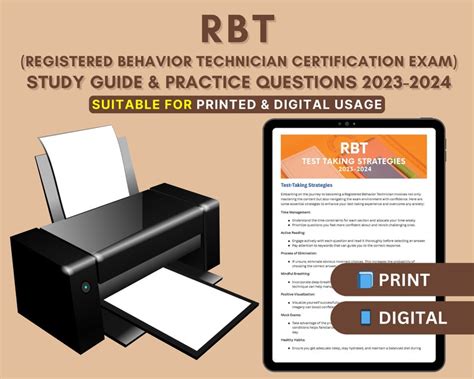 Rbt Exam Study Guide Aba Certification Made Easy Etsy Denmark