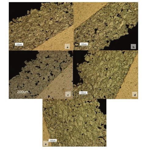 Cross Section Optical Microscopy Observation Of The Coatings A Cs 1p