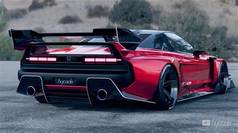 Honda Nsx Gets Widebody Jdm Supercar Look In Epic Hycade Rendering