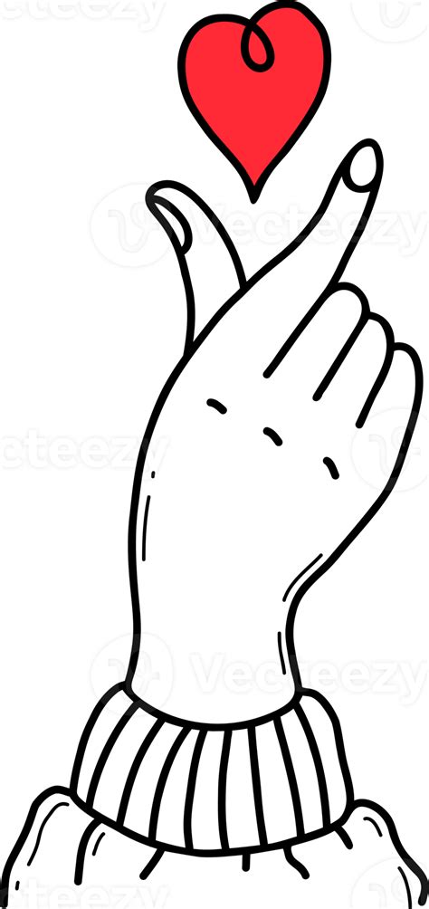 Hand gesture with heart 11791802 PNG