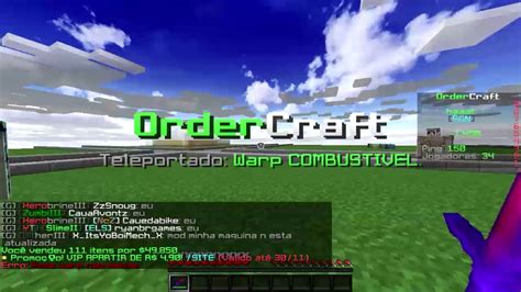 Minecraft Divulgando Servidores Nova Serie OrderCraft YouTube