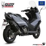 Mivv Exhaust Slip On Speed Edge Approved Black Steel Kymco Ak550