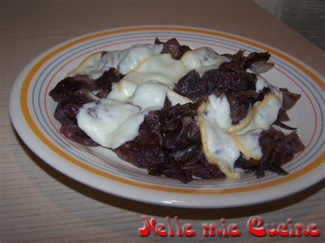 Radicchio In Padella Con Scamorza Affumicata Miriam Nella Mia Cucina