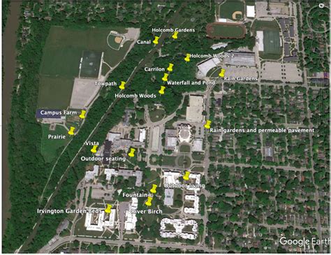 Butler University Campus Map - Wynne Karlotte