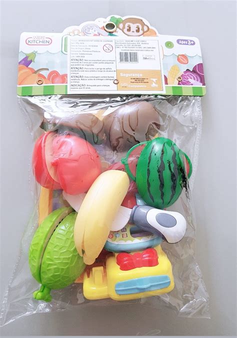 Brinquedo Kit Cozinha Comidinha Frutas Ou Legumes C Velcro Mercado Livre