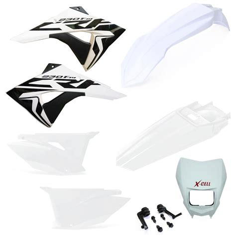 Kit Pl Stico Biker Elite Crf Adesivos Carenagem Farol X Cell Rota