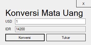 Membuat Program Konversi Mata Uang Di Visual Studio Hzed Notes