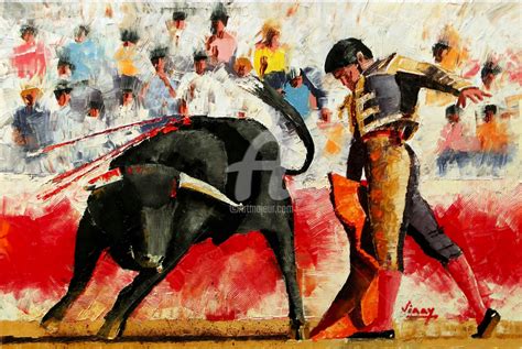 matador.jpg Painting by Vinay Babar | Artmajeur