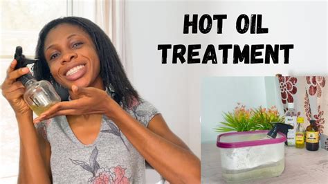 How To Hot Oil Treatment For Dry Relaxed Hair Youtube