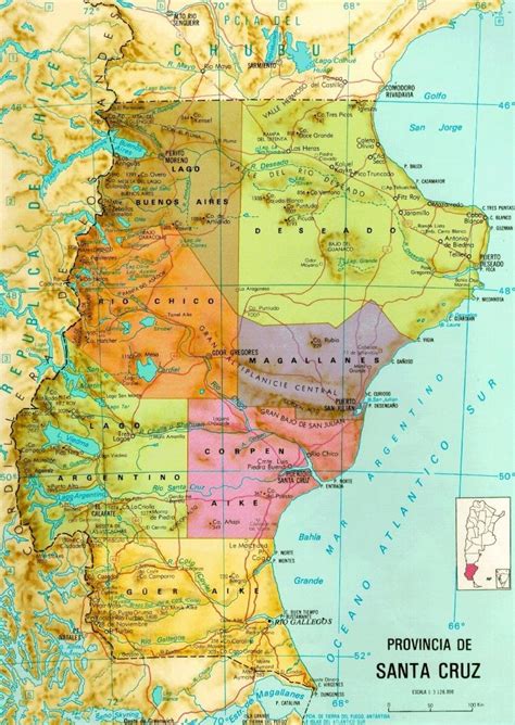 Mapa De Santa Cruz Argentina