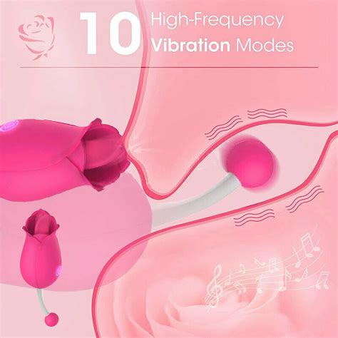 Waterproof Rose IN Vibrating Licking Sex Toy Women G Spot Clit Tongue Vibrator EBay