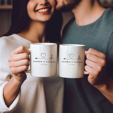 Personalized Mr And Mrs Coffee Mugs Custom Wedding T Etsy In 2024