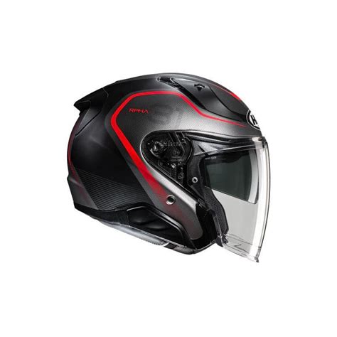 Casque Jet HJC RPHA 31 Kouv MC1SF Noir Gris Rouge Mat Casque Jet Sur