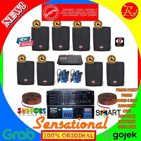 Jual Paket Sound System Speaker 6 Inch Cafe Restoran Sekolahan Dan