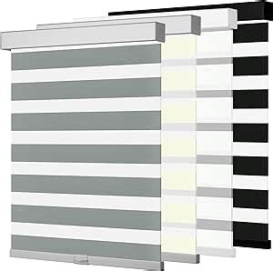 Boolegon Cordless Zebra Blinds For Windows Light Filtering Roller