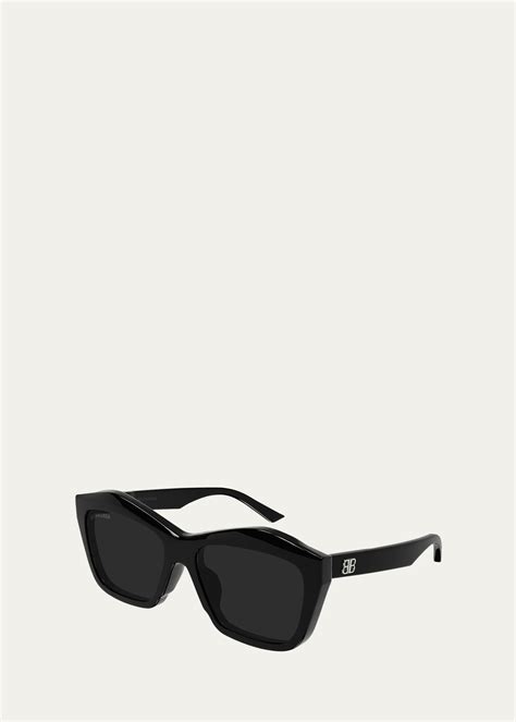 Balenciaga Logo Square Acetate Sunglasses Bergdorf Goodman