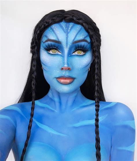 Avatar Halloween Costume Alien Halloween Makeup Theme Halloween Blue Makeup Looks Cool