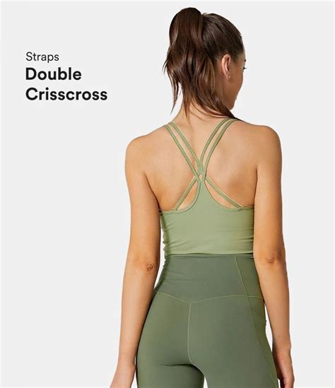 Womens Softlyzero™ Airy Double Straps Backless Crisscross Cropped Cool