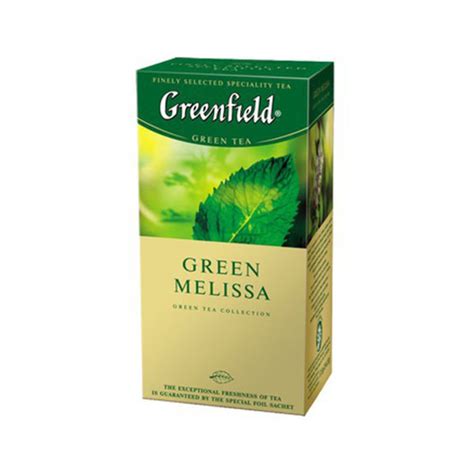 Greenfield Green Melissa (Гринфилд Мелиса Зеленый 25 пакетиков 1х10)